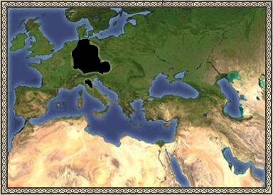 Map of The Holy Roman Empire in Medieval Total War 2, Stainless Steel Mod