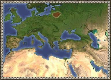 Map of The Holy Roman Empire in Medieval Total War 2, Stainless Steel Mod